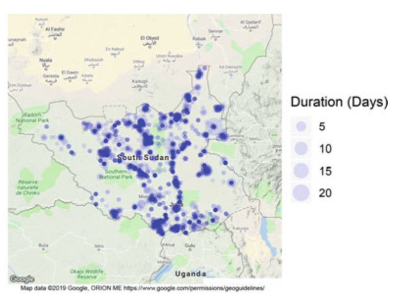 Analysis of Conflict Diffusion over Continuous Space